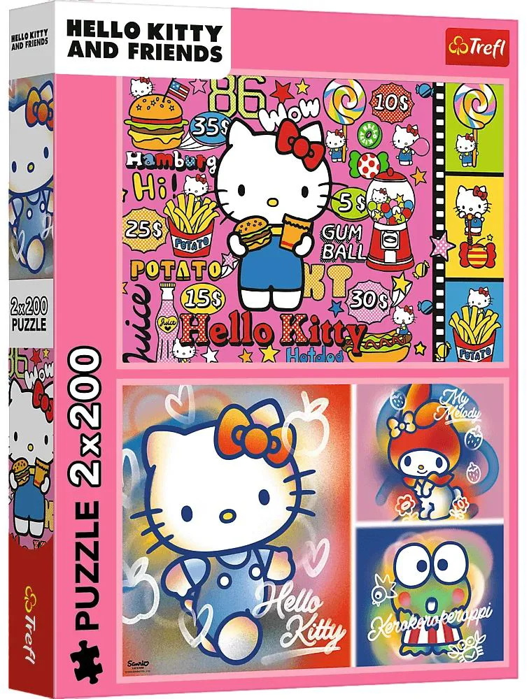 image for Puzzle Trefl Hello Kitty and friends, 2x200 el. foto