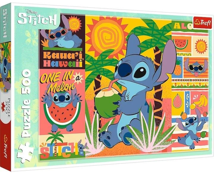 Puzzle Trefl Holidays with Stitch, 500 el. foto
