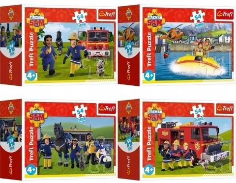Puzzle Trefl Mini Fireman Sam on standby, 54 el. foto