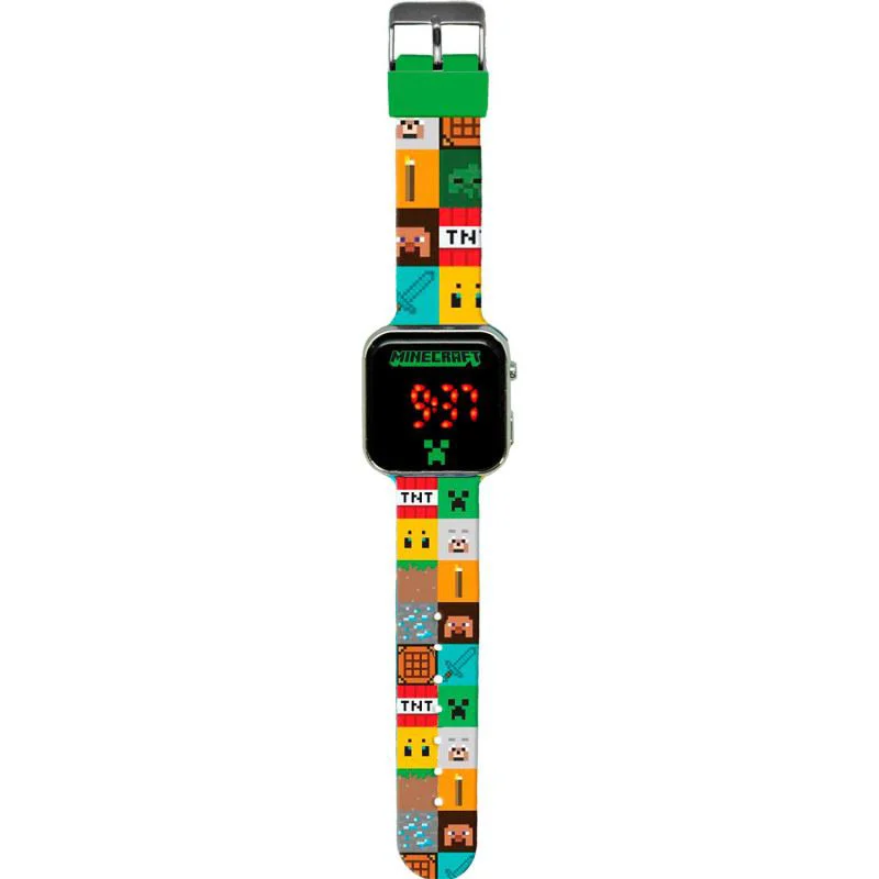 image for Ceas led KiDS Minecraft foto