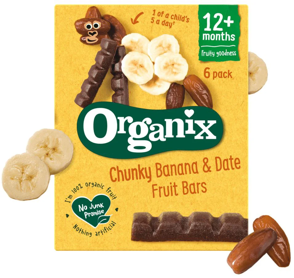 Батончики Bio Organix с финиками и бананом (12+ мес.), 102 г foto