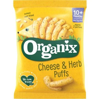 Snack Bio Organix din porumb cu branza si patrunjel (10+ luni ), 15 g foto