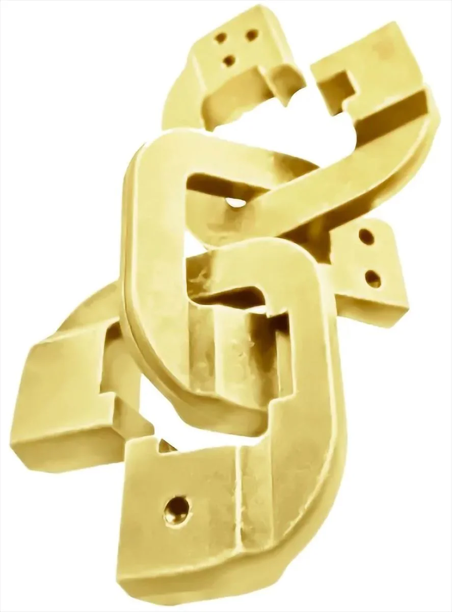 image for Puzzle IQ Eureka Mini Huzzle Chain gold foto