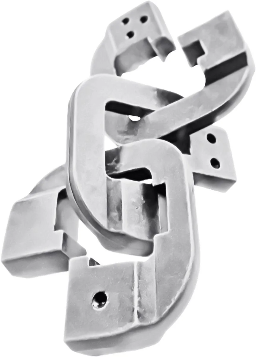 image for Puzzle IQ Eureka Mini Huzzle Chain silver foto