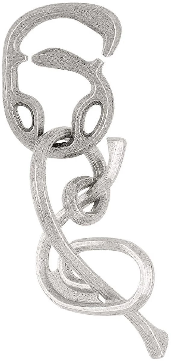 image for Puzzle IQ Eureka Mini Huzzle Enigma silver foto