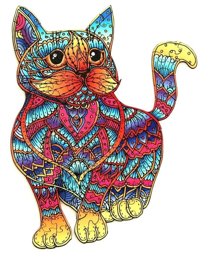 image for Деревянный пазл Eureka Кошка, 99 эл. foto