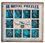 Набор из 10 металлических пазлов Eureka Blue foto