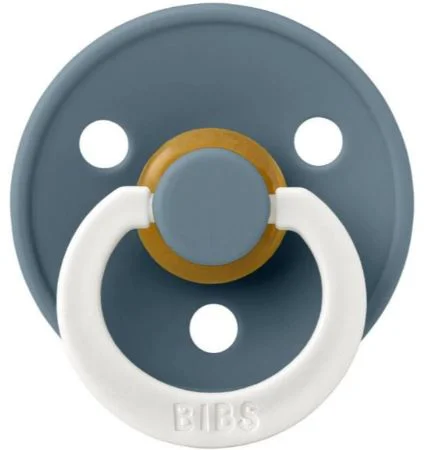 Suzeta rotunda din latex BIBS Glow Petrol (0-6 luni) foto