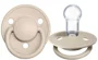Suzeta rotunda BIBS De Lux Vanilla din silicon (0-36 luni) foto