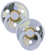 Set 2 suzete rotunde din latex BIBS Studio Colour Morning Bloom - Dusty Blue Mix (0-6 luni) foto