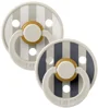 Set 2 suzete rotunde din latex BIBS Studio Colour Block - Sand Mix (0-6 luni) foto