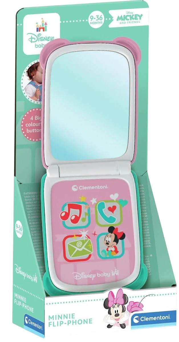 image for Jucarie interactiva Clementoni Baby Telefon muzical Minnie Mouse foto