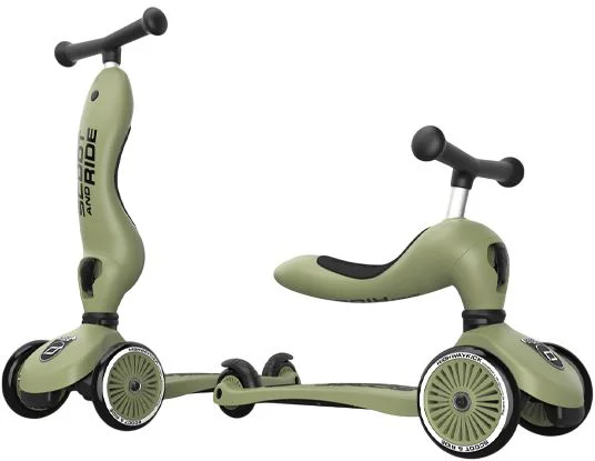 Самокат трансформер 2 в 1 Scoot & Ride HighwayKick 1 Olive foto