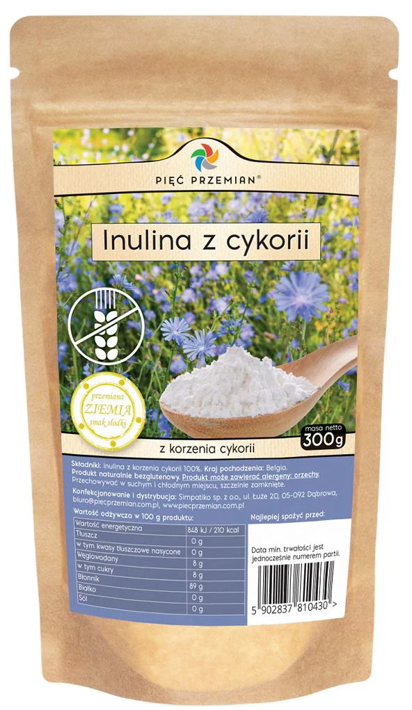 image for Pudra din Inulina de Cicoare Piec Przemian, 300 g foto
