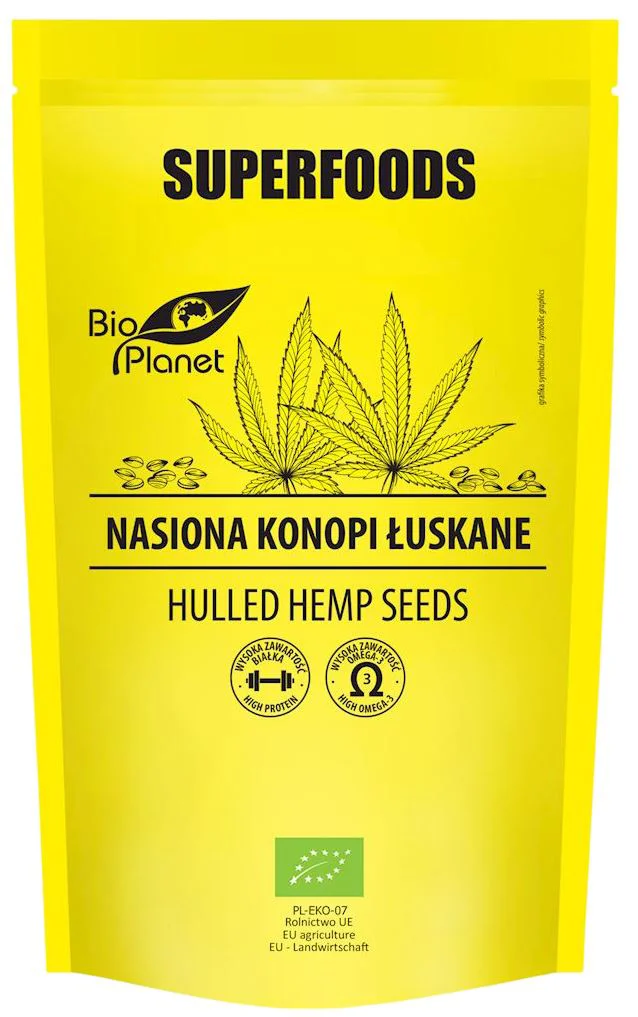 image for Seminte de canepa bio decojite BioPlanet, 200 g foto