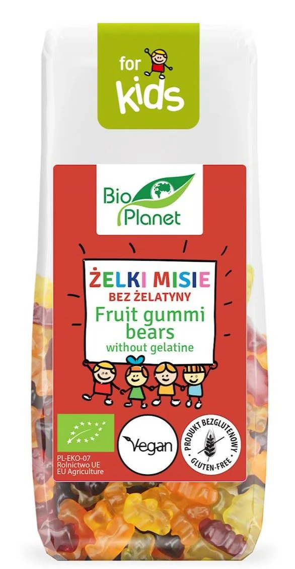 image for Ursuleti gumati bio fara gluten si fara gelatina BioPlanet, 100 g foto