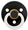 Suzeta rotunda din latex BIBS Black Glow (18-36 luni) foto