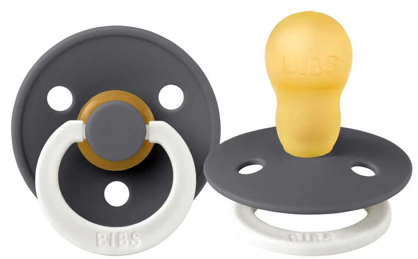 Suzeta rotunda din latex BIBS Iron Glow (18-36 luni) foto