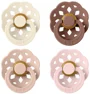 Набор из 2 круглых пустышек BIBS Colour Ivory/Blush/Woodchuck/Blossom (6-18 мес.) foto