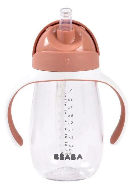 image for Cana cu pai din tritan Beaba Terracotta, 300 ml foto