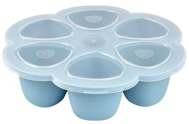 image for Многоразовый силиконовый контейнер Beaba Bleu, 90 мл foto