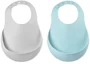 Набор силиконовых слюнявчиков Beaba Airy Green/Light Grey, 2 шт. foto