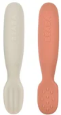 Set linguri silicon Beaba Terracotta/Velvet Grey, 2 buc. foto