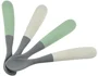Набор силиконовых ложечек Beaba Bicolor Mineral (4+ мес.), 4 шт. foto