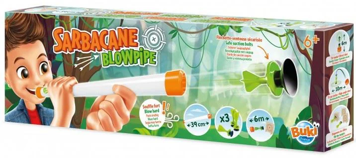 image for Sarbacana cu sageti cu ventuza Buki Blowpipe foto