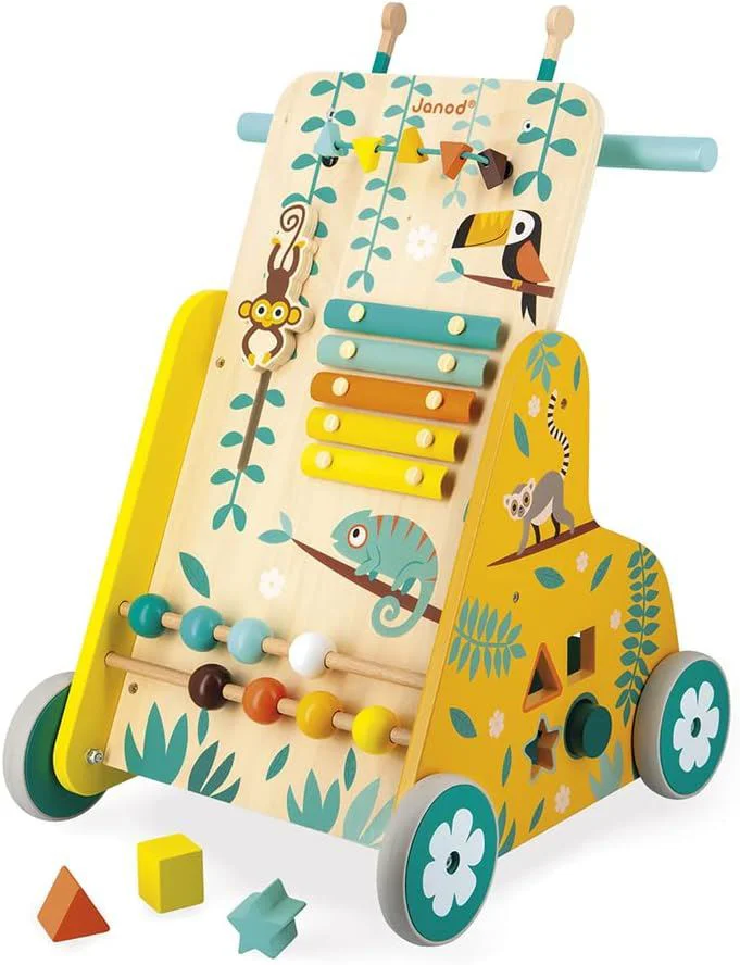 Antepremergator din lemn Janod Tropik Multi-Activity Trolley foto