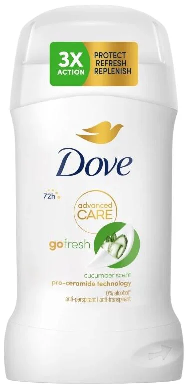 image for Antiperspirant Dove Stick Advanced Care Go Fresh Cucumber Scent, 50 ml foto
