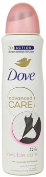 Antiperspirant spray Dove Deo Advanced Care Invisible Care, 150 ml foto
