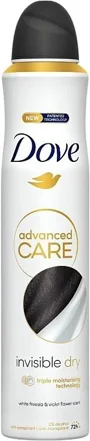 Antiperspirant spray Dove Deo Advanced Care Invisible Dry, 150 ml foto