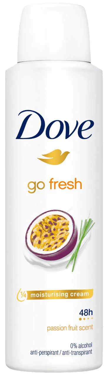 image for Antiperspirant spray Dove Deo Go Fresh Passion Fruit Scent, 150 ml foto
