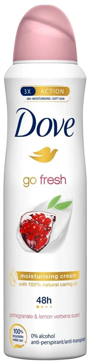 image for Antiperspirant spray Dove Deo Go Fresh Pomegranate&Lemon Verbena Scent, 150 ml foto