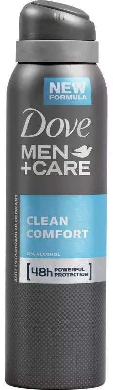 image for Antiperspirant spray Dove Deo Men +Care Clean Comfort, 150 ml foto