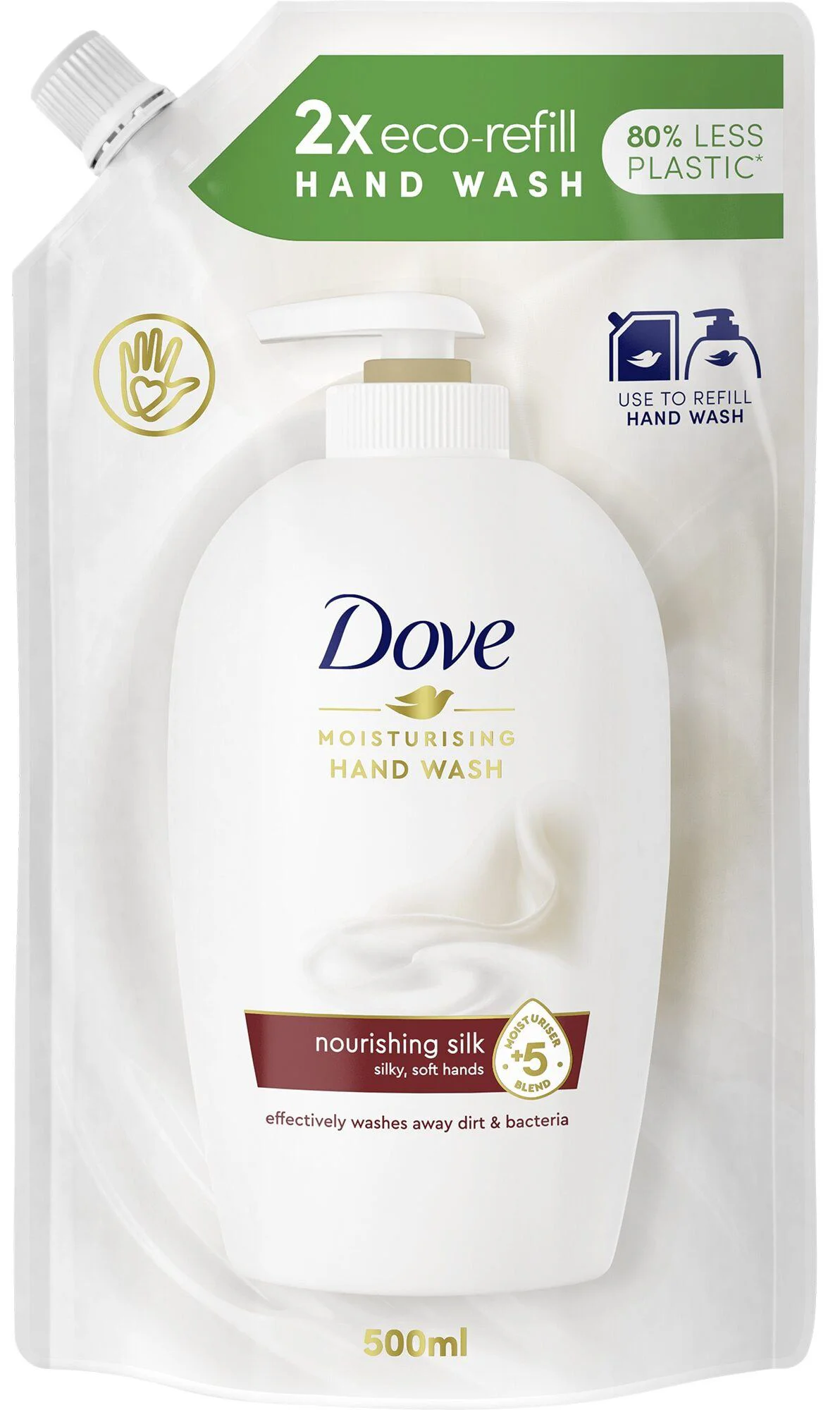 image for Жидкое мыло Dove Fine Silk, рефил, 500 мл foto