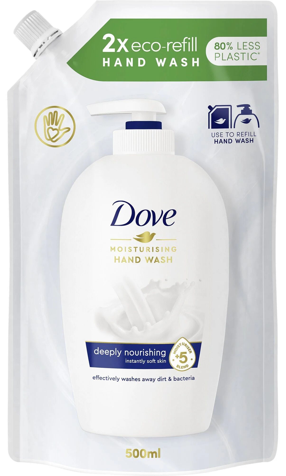 image for Sapun lichid Dove Original, Refil, 500 ml foto