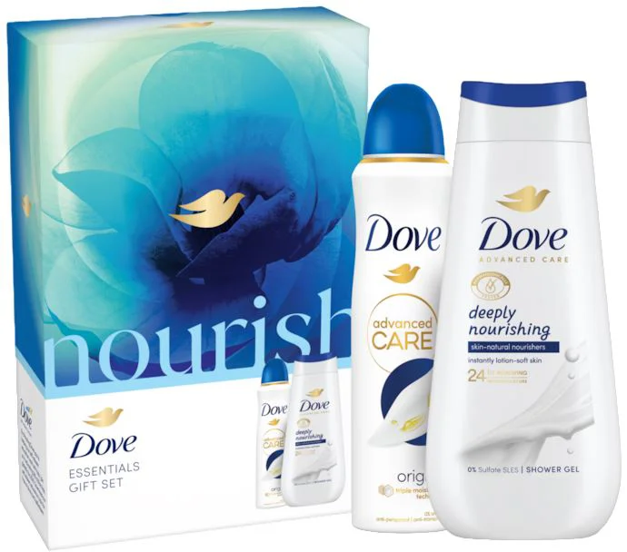 image for Набор Dove Гель для душа+Дезодорант-спрей Deeply Nourishing foto