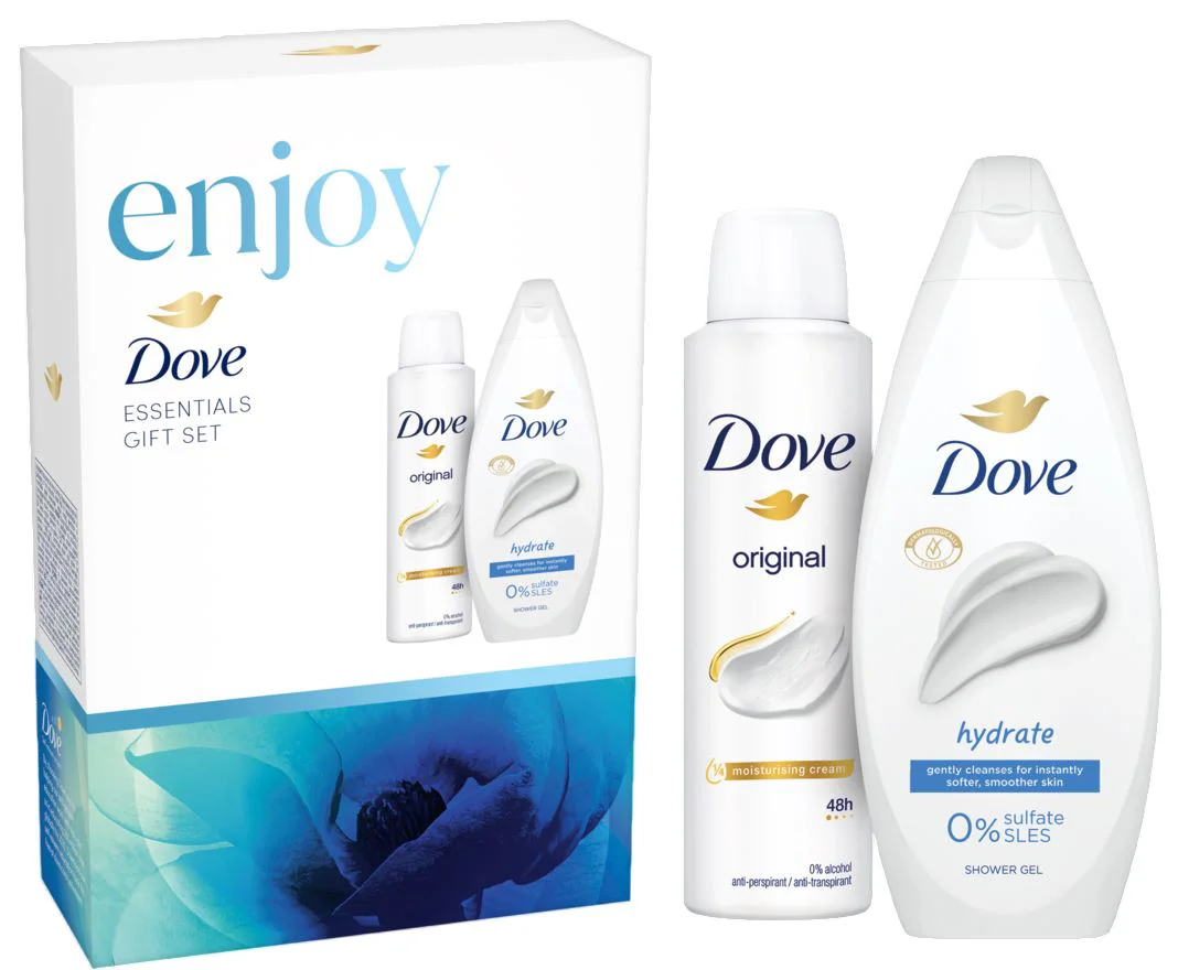 image for Set cadou Dove Gel de dus Hydrating+Deodorant Spray Original foto
