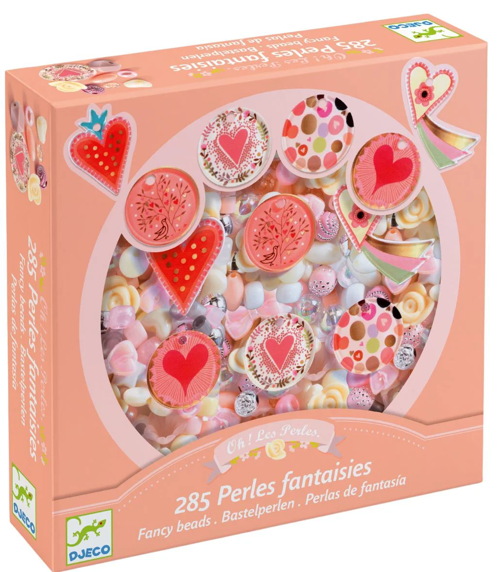 Set de creatie pentru bijuterii Djeco Hearts foto