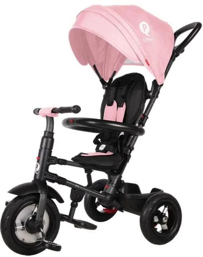 Tricicleta Qplay Rito Rubber Pink foto