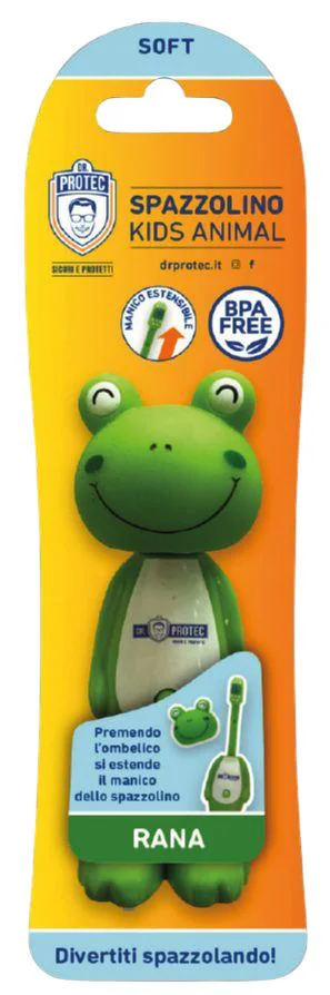 image for Periuta de dinti pentru copii DR. PROTEC Soft Broasca foto