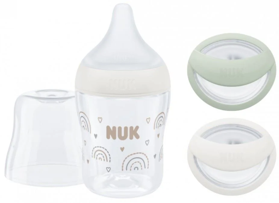 image for Набор Newborn NUK (бутылочка Perfect Match 150 мл + силиконовая пустышка Mommyfeel 0+ мес. foto