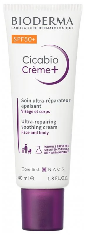 image for Восстанавливающий крем с защитой от пигментации Bioderma Cicabio + SPF50, 40 мл foto