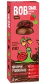 Натуральные конфеты Bob Snail с яблоком и клубникой в бельгийском шоколаде, 30 г foto