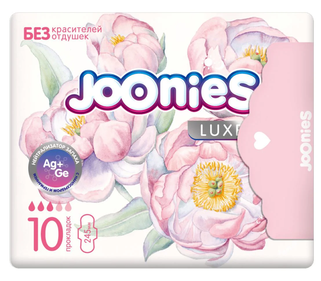 image for Одноразовые дневные прокладки для женщин Joonies Luxe, 10 шт. foto