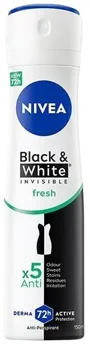 Deodorant spray NIVEA Invisible B&W Fresh, 150 ml foto