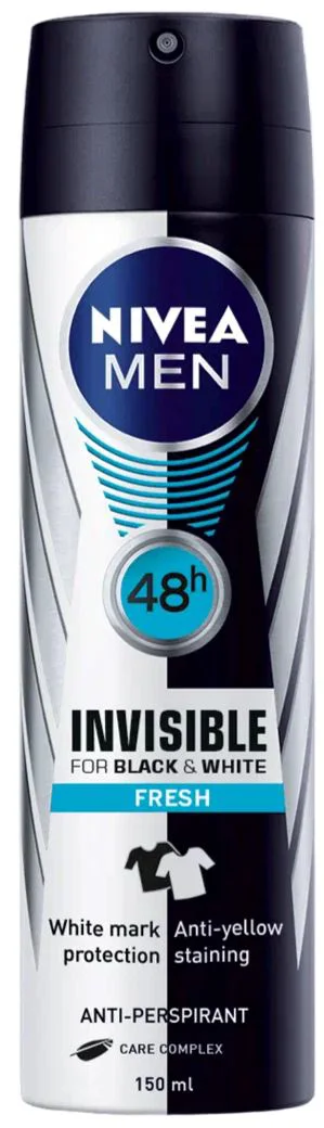image for Deodorant spray NIVEA Men Invisible B&W Fresh, 150 ml foto
