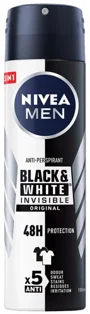 Deodorant spray NIVEA Men Invisible B&W, 150 ml foto